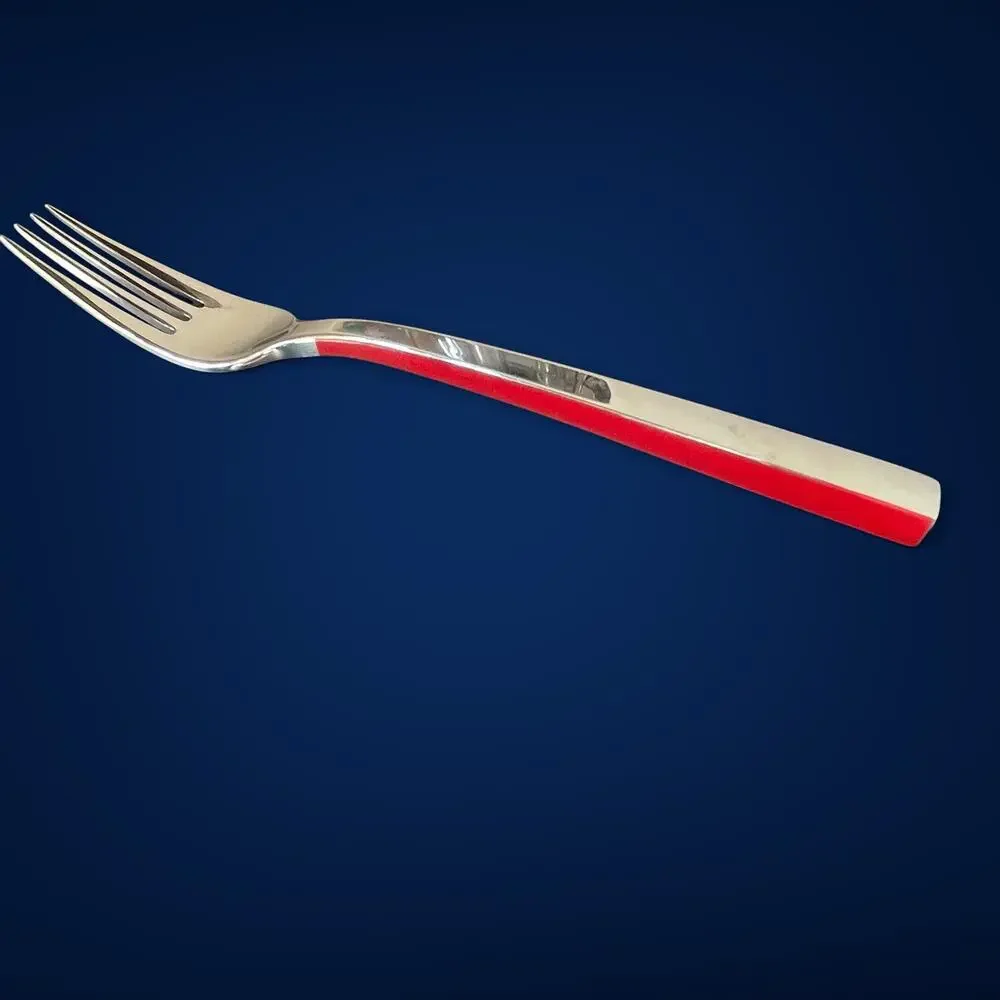 Lenox Roxbury Red 1 Salad Fork Stainless Steel Flatware Replacement Modern